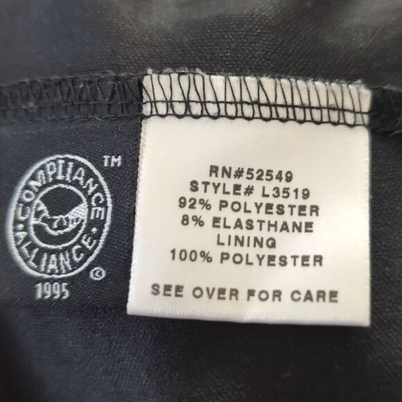 Laundry by Shelli Segal Black Classic Elegant Lbd dress midi Empire Waist Small - Picture 8 of 13